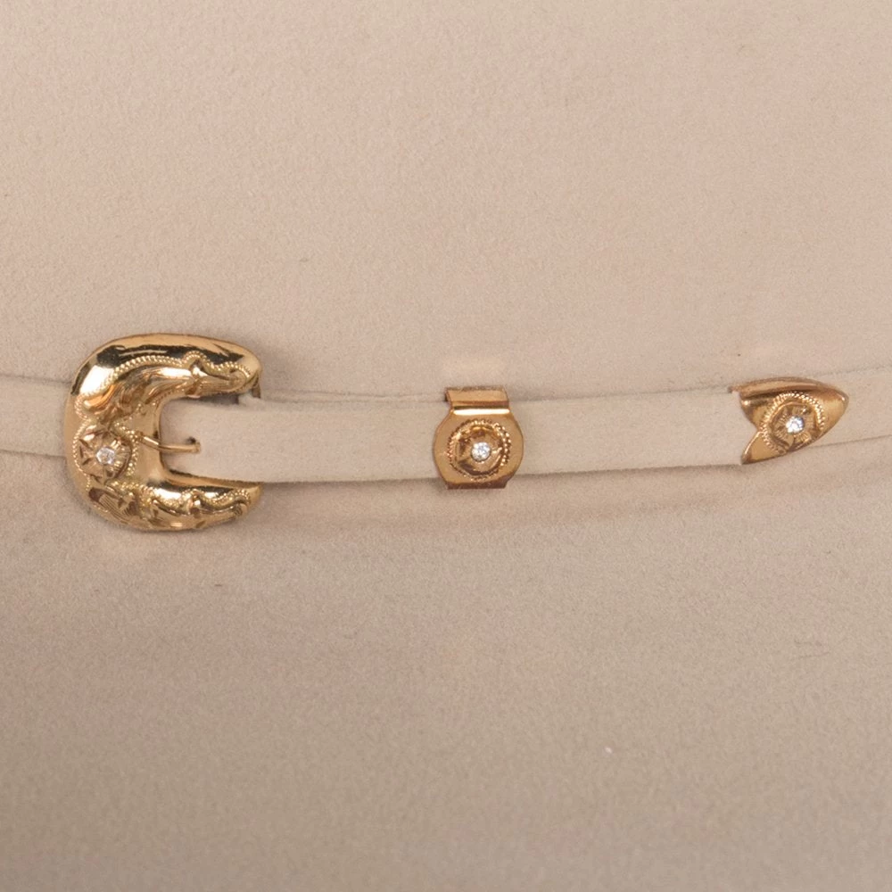 American Hats Silver Belly 1000X American Mink 4-1/4in. Brim Felt Cowboy Hat 3 American Hats Silver Belly 1000X American Mink 4-1/4in. Brim Felt Cowboy Hat - Image 3