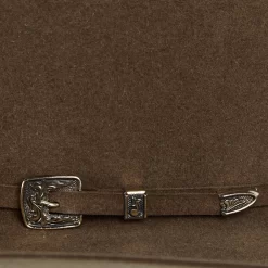 AHC Pecan 100X Self Band 4 1/4in. Brim Felt Cowboy Hat -Western Cowboy Hat 100XPECS42 2