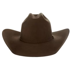 AHC Pecan 100X Self Band 4 1/4in. Brim Felt Cowboy Hat -Western Cowboy Hat 100XPECS42 4 3d0595d3 2caa 430a a36f 6155118cbfae