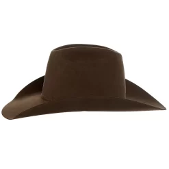 AHC Pecan 100X Self Band 4 1/4in. Brim Felt Cowboy Hat -Western Cowboy Hat 100XPECS42 5 b31dd518 16da 4ebc a48c 8021cb6b66f9