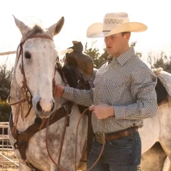 American Hats 15 Star Wheat 4-1/2in. Brim Straw Cowboy Hat -Western Cowboy Hat 1022S2CWH45 image