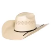 Rodeo King 24K Shantung Diamond 4 1/2in. Brim Open Crown Straw Hat