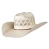 American Hats Two Tone Rancher Crease Drilex 4 1/4in. Straw Cowboy Hat