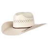 American Hats Ivory 8400 4 1/4in. Brim Rancher Crease Straw Cowboy Hat