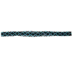 Austin Accent Inc. 5/8in. Blue/Black Beaded Stretch Hat Band