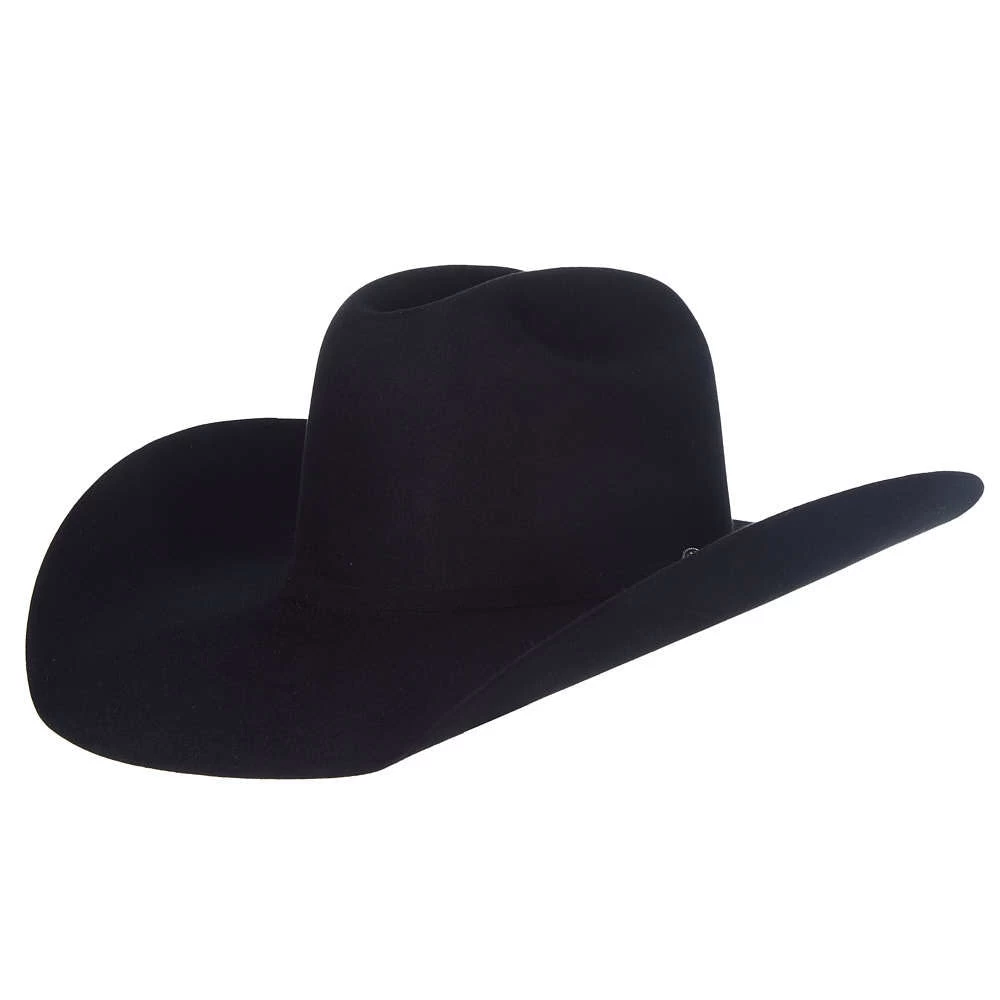 Resistol 30X Black Rough N Ready 4 1/2in. Brim Felt Cowboy Hat 1 Resistol 30X Black Rough N Ready 4 1/2in. Brim Felt Cowboy Hat