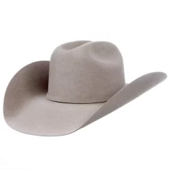 American Hats AHC 40X Rancher Crease Natural 4 1/2in. Brim Felt Cowboy Hat