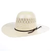 M&F Twister 20X Shantung Two Tone 4 1/4` Brim Straw Cowboy Hat