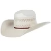 American Hats AHC 6900 Racher Drilex 2 Cord Chocolate Band 4 1/4in. Brim Straw Cowboy Hat