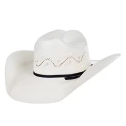 American Hats AHC 7420 2 Cord Black Band 4 1/4in. Brim Straw Cowboy Hat