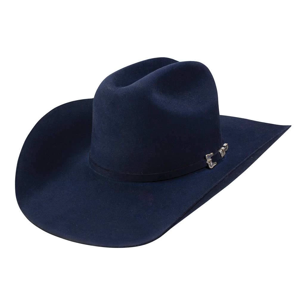 Resistol 30X Navy Grand 4 1/4in. Brim Open Crown Felt Hat 1 Resistol 30X Navy Grand 4 1/4in. Brim Open Crown Felt Hat