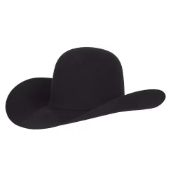 American Hats 10X Black Open Crown Felt Cowboy Hat