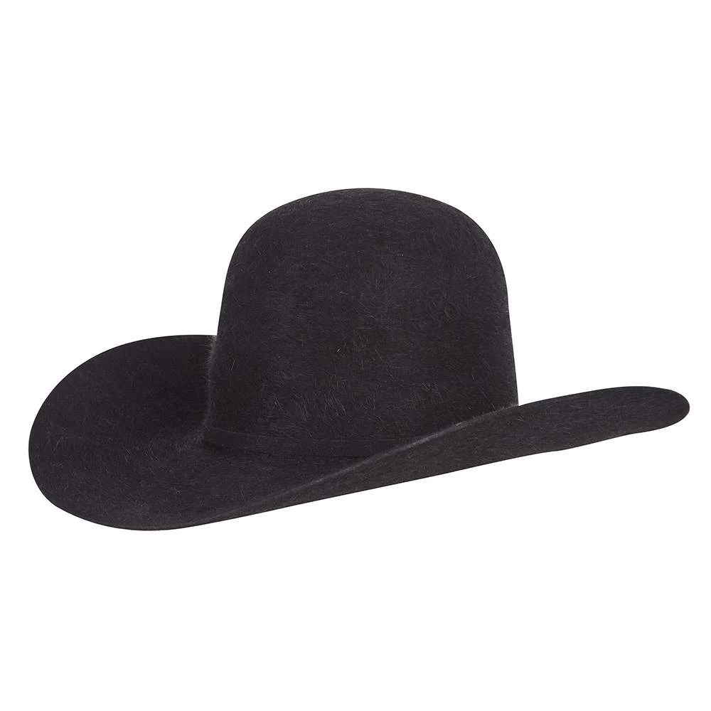American Hats 20X Grizzly Black 4 1/4in. Brim Felt Cowboy Hat 1 American Hats 20X Grizzly Black 4 1/4in. Brim Felt Cowboy Hat
