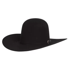 American Hats 40X Black Open Crown 4-1/4in. Brim Felt Cowboy Hat