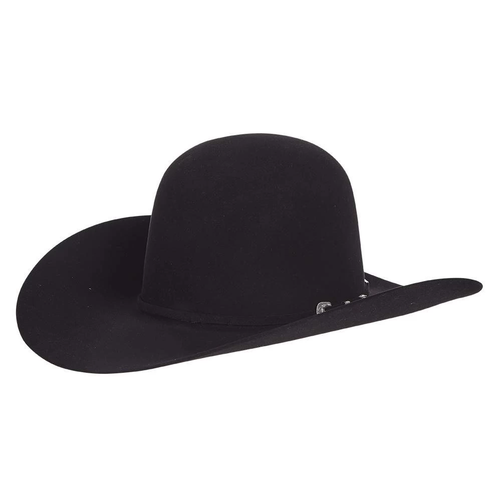 American Hats 200x Black 4 /4in. Brim Felt Cowboy Hat 1 American Hats 200x Black 4 /4in. Brim Felt Cowboy Hat