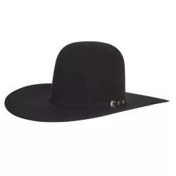 Rodeo King 100X Black 4 1/2in. Brim Felt Cowboy Hat