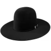 Resistol 20X Black Gold 4 /4in. Brim Open Crown Felt Cowboy Hat