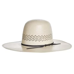 American Hats AHC 5200 2 Cord Steel 4 1/4in. Brim Open Crown Straw Cowboy Hat