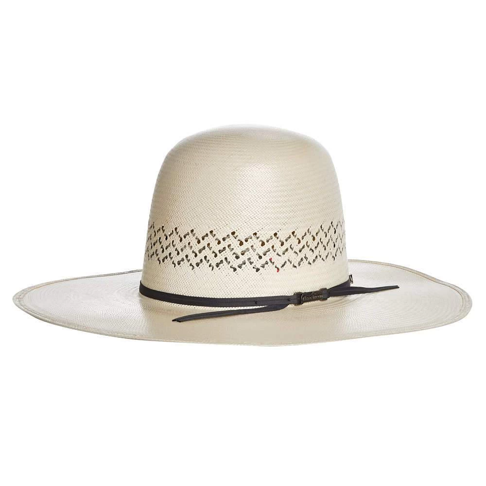 American Hats AHC 5200 2 Cord Steel 4 1/4in. Brim Open Crown Straw Cowboy Hat 1 American Hats AHC 5200 2 Cord Steel 4 1/4in. Brim Open Crown Straw Cowboy Hat
