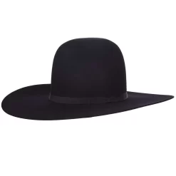 Rodeo King 7X Black 4 /2in Brim Open Crown Felt Cowboy Hat