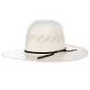 American Hats AHC 7900 Fancy Vent Ivory 4 1/4in. Brim Round Oval Open Crown Cowboy Hat
