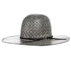 American Hats AHC 6210 Fancy Vent Ivory 4 1/4in. Brim Round Oval Open Crown Cowboy Hat