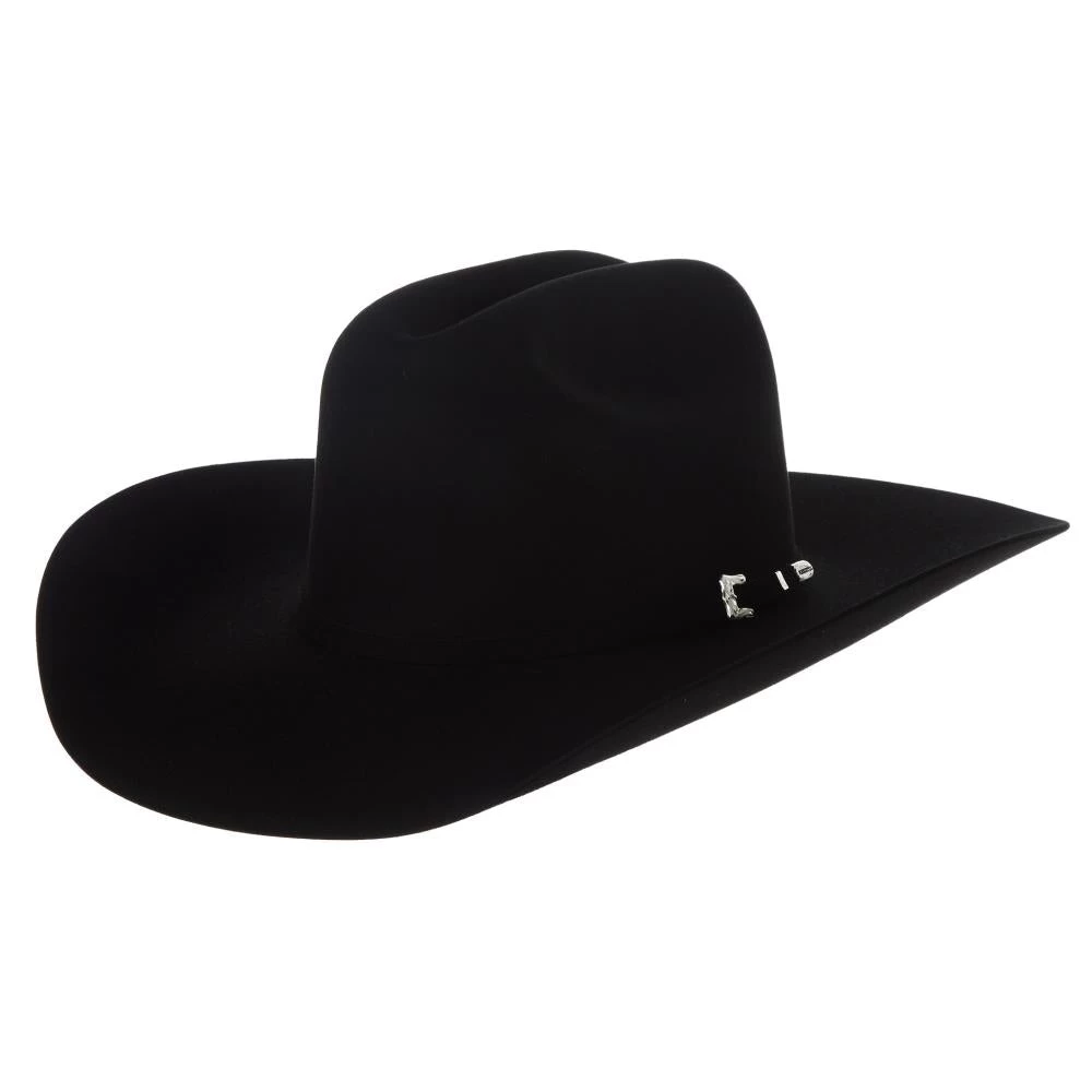 Resistol 20X Black Gold Precreased 4 1/4in. Brim Felt Cowboy Hat 1 Resistol 20X Black Gold Precreased 4 1/4in. Brim Felt Cowboy Hat