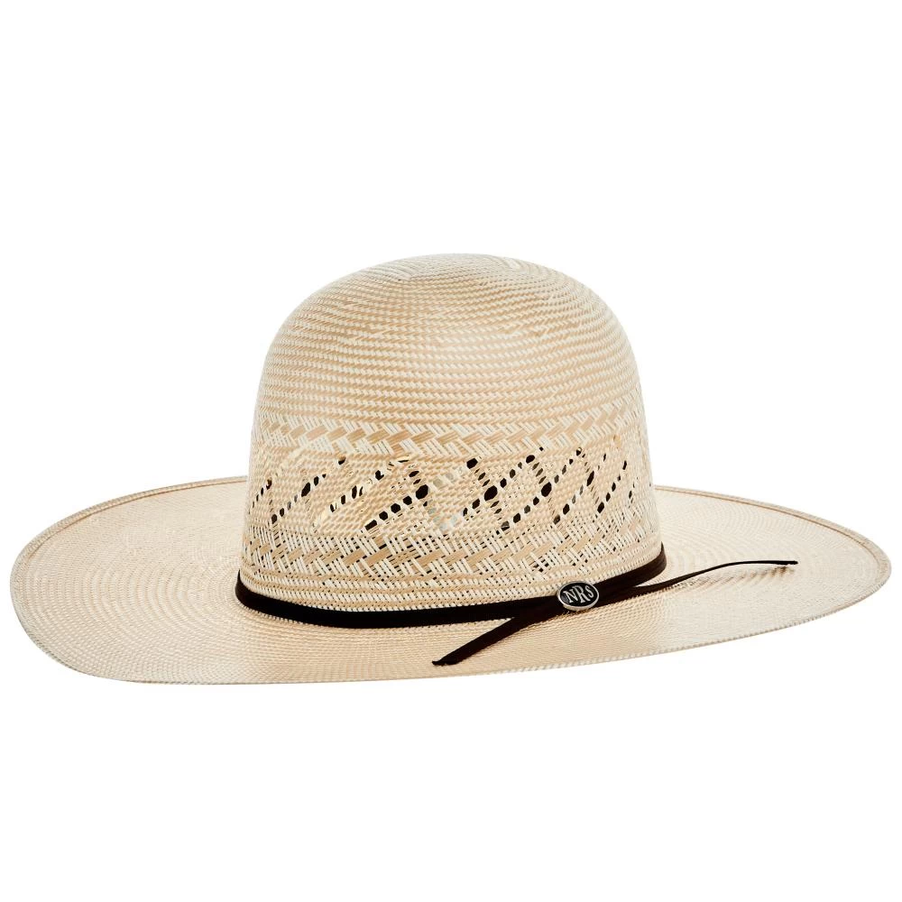 NRS 20X Two Tone With Diamond Vent 4 1/4 Inch Brim Open Crown Straw Cowboy Hat 1 NRS 20X Two Tone With Diamond Vent 4 1/4 Inch Brim Open Crown Straw Cowboy Hat