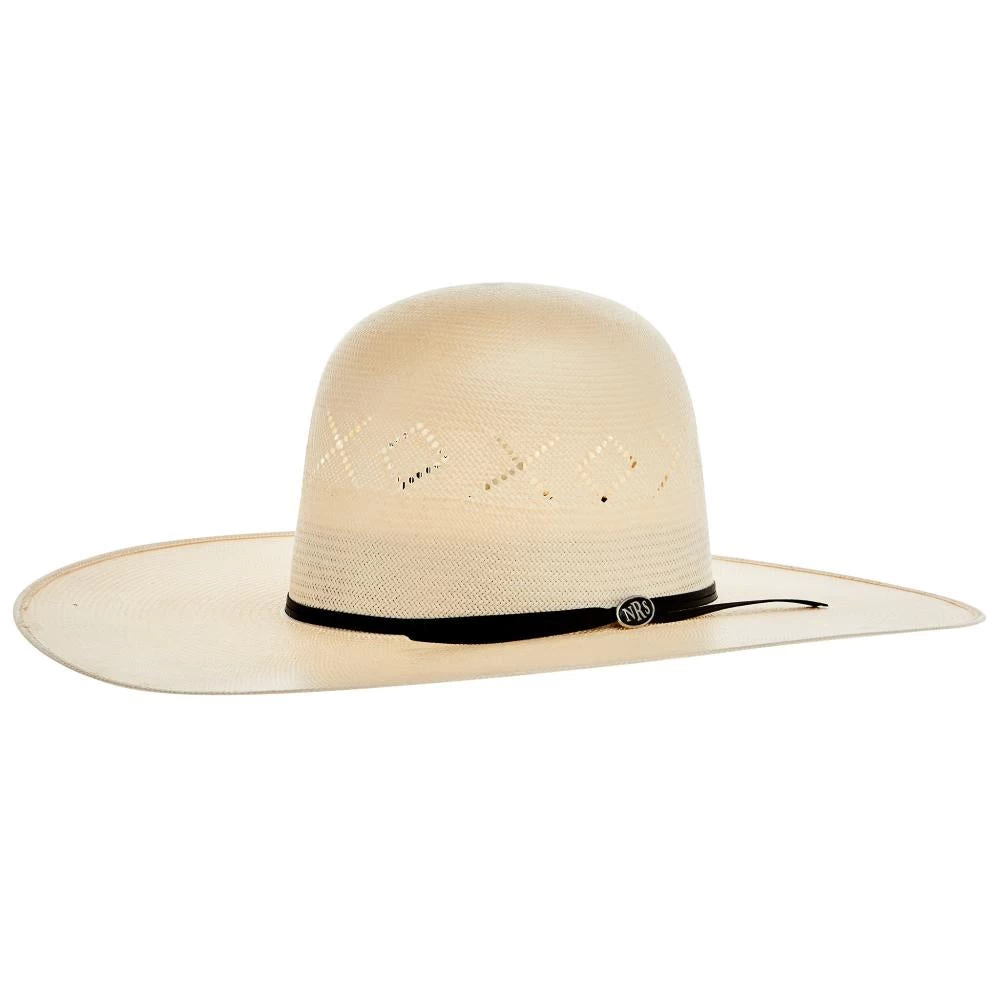 NRS 20X Fancy Vent Ivory Shantung 5 Inch Brim Open Crown Straw Cowboy Hat 1 NRS 20X Fancy Vent Ivory Shantung 5 Inch Brim Open Crown Straw Cowboy Hat