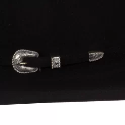 American Hats 200x Black 4 /4in. Brim Felt Cowboy Hat 5 American Hats 200x Black 4 /4in. Brim Felt Cowboy Hat -Western Cowboy Hat 200XBLKS42 4