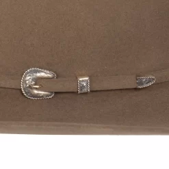 American Hats 200x Pecan 4 /4in. Brim Felt Open Crown Cowboy Hat -Western Cowboy Hat 200XPECS42 4