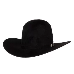 American Hats 20X Grizzly Black 4 1/4in. Brim Felt Cowboy Hat 9 American Hats 20X Grizzly Black 4 1/4in. Brim Felt Cowboy Hat -Western Cowboy Hat 20XGBLKS42 open