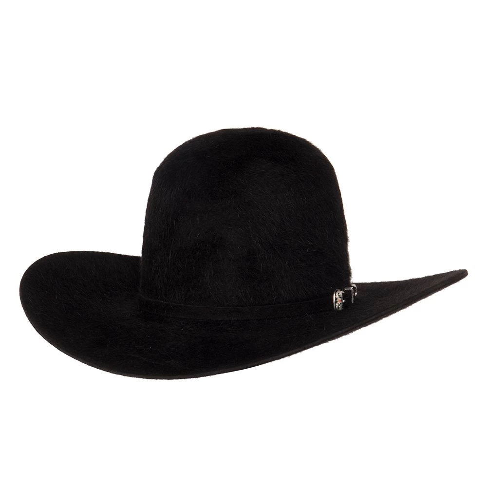 American Hats 20X Grizzly Black 4 1/4in. Brim Felt Cowboy Hat 5 American Hats 20X Grizzly Black 4 1/4in. Brim Felt Cowboy Hat - Image 5