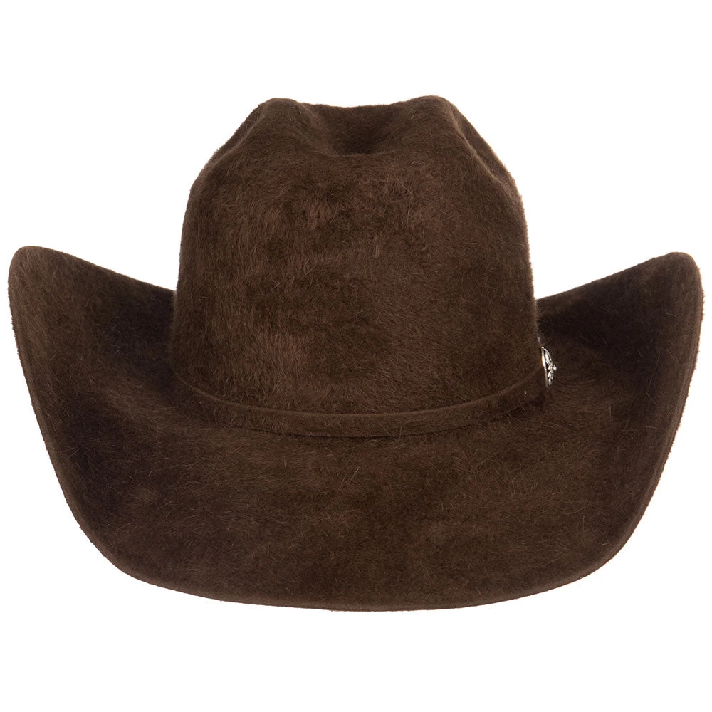 American Hats 20X Chocolate Grizzly Felt Hat 4 1/4in. Brim Felt Cowboy Hat 4 American Hats 20X Chocolate Grizzly Felt Hat 4 1/4in. Brim Felt Cowboy Hat - Image 4