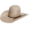 Rodeo King 3 Tone Open Crown 4-1/2in. Brim Straw Cowboy Hat