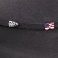 American Hats 40X Steel Open Crown 4-1/4in. Brim Felt Cowboy Hat 7 American Hats 40X Steel Open Crown 4-1/4in. Brim Felt Cowboy Hat -Western Cowboy Hat 40XSTES42 2