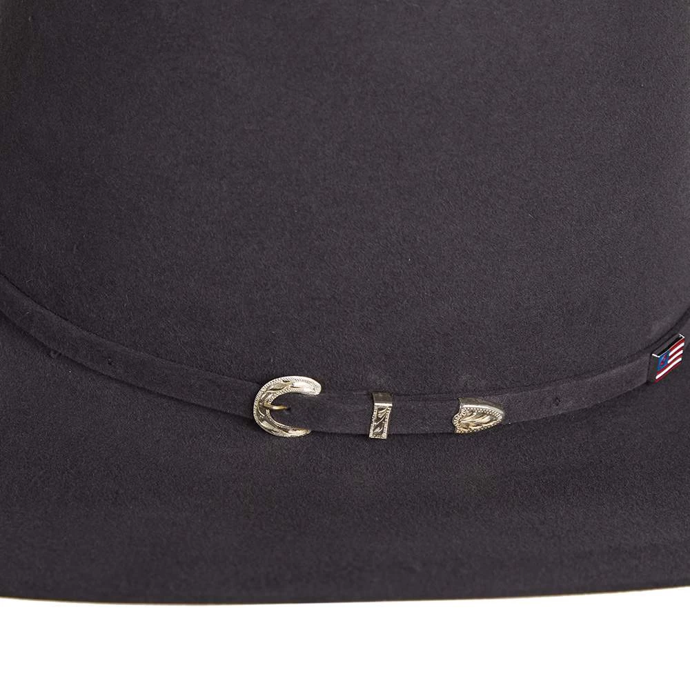 American Hats 40X Steel Open Crown 4-1/4in. Brim Felt Cowboy Hat 5 American Hats 40X Steel Open Crown 4-1/4in. Brim Felt Cowboy Hat - Image 5