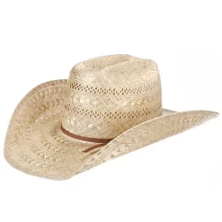 American Hats Sisal Vented Open Crown 4-1/4in. Brim Straw Cowboy Hat