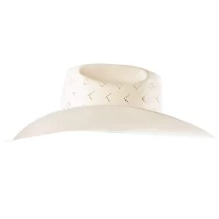 American Hats AHC 5200 2 Cord Steel 4 1/4in. Brim Open Crown Straw Cowboy Hat 9 American Hats AHC 5200 2 Cord Steel 4 1/4in. Brim Open Crown Straw Cowboy Hat -Western Cowboy Hat 5200S2CSTEL42 5