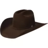 American 200x Chocolate 4-1/4in. Brim Open Crown Felt Cowboy Hat