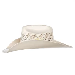 American Hats Two Tone Rancher Crease Drilex 4 1/4in. Straw Cowboy Hat -Western Cowboy Hat 6300RC2CAHS42 2