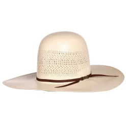 American Hats Ivory Triple Vent 4 1/4in. Brim Straw Cowboy Hat -Western Cowboy Hat 7400S2CCHOC42 4