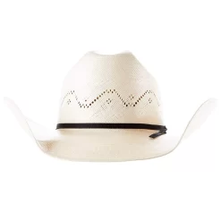 American Hats AHC 7420 2 Cord Black Band 4 1/4in. Brim Straw Cowboy Hat -Western Cowboy Hat 7420RC2CBLK42 4
