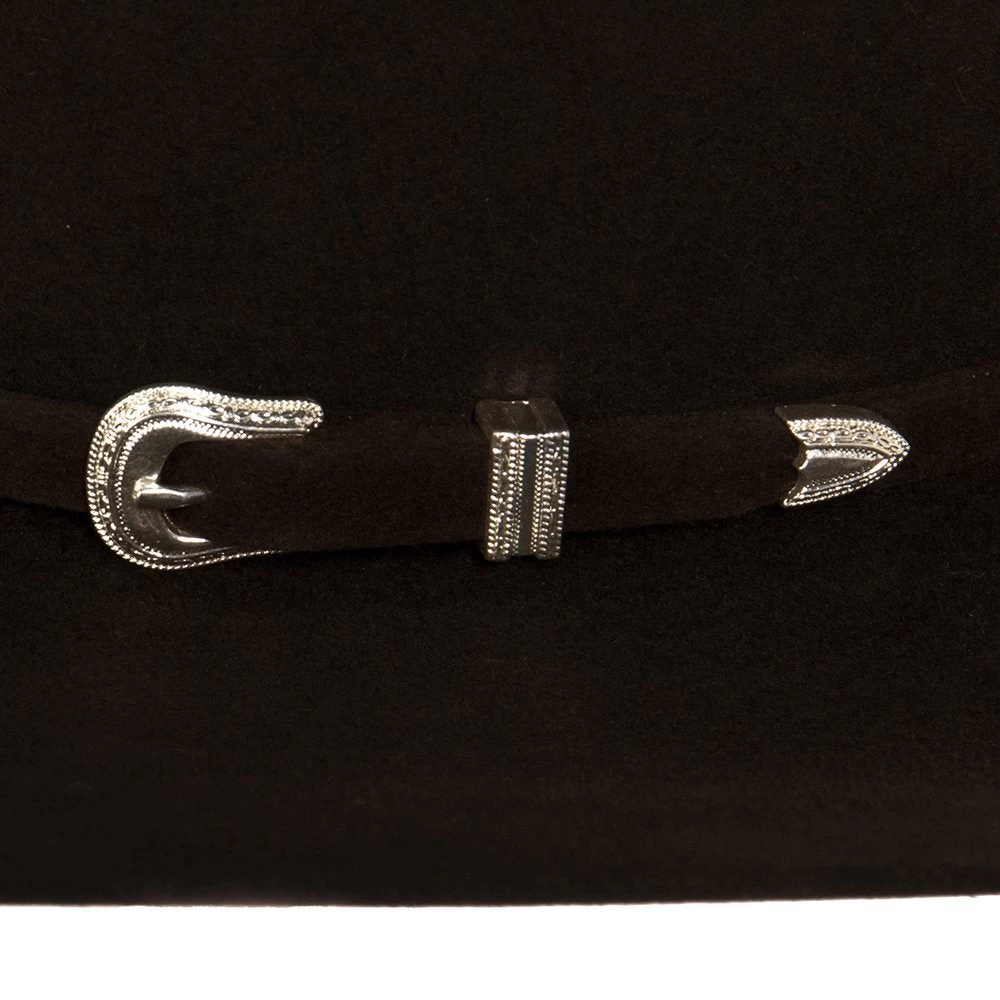 American Hats 7X Chocolate Open Crown 4-1/4 Brim Felt Cowboy Hat 5 American Hats 7X Chocolate Open Crown 4-1/4 Brim Felt Cowboy Hat - Image 5