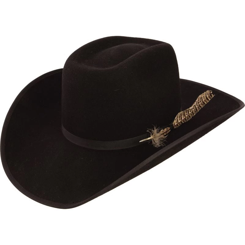 Resistol Youth Holt Jr. B Black Felt Cowboy Hat 1 Resistol Youth Holt Jr. B Black Felt Cowboy Hat