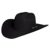 Stetson Hats 6X Skyline Black 4 1/4in Brim Pre-Creased Felt Cowboy Hat