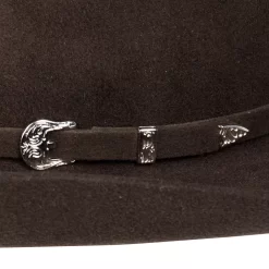 Youth M+F Chocolate 3 3/4in. Brim Cattlemans Felt Hat -Western Cowboy Hat A7210247 M 3