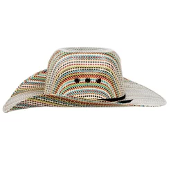M+F Kids Multi Colored Straw Cowboy Hat -Western Cowboy Hat A73224 XL 3