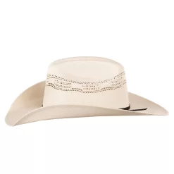 Atwood Hats Kid`s Large Bangora Straw Hat With Black 2 Cord -Western Cowboy Hat ATW KBAN 2