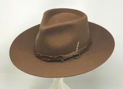 American Hat Makers Aspen Flat Brim Fedora Hat